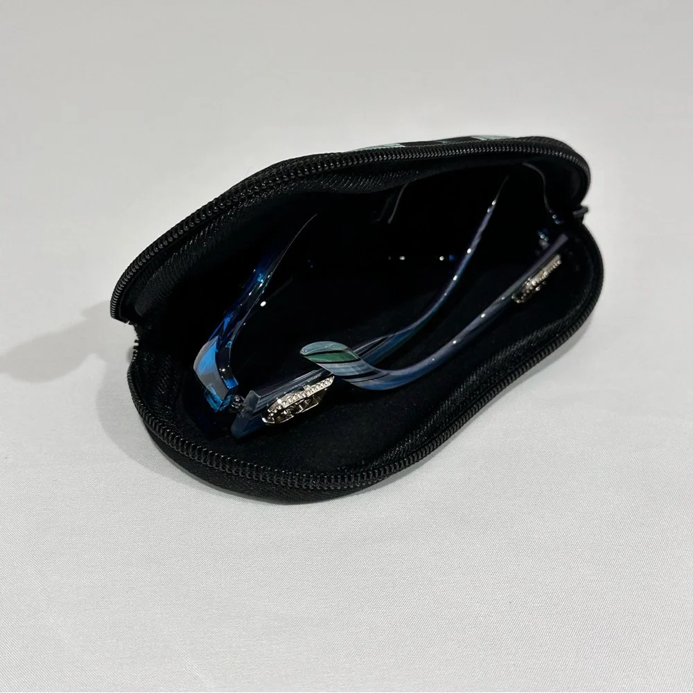 Soft Glasses Case with Butterfly Print